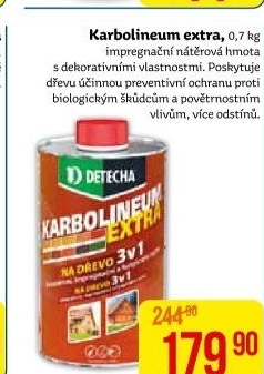 Impregnační nátěr na dřevo Karbolineum Extra 3v1 Detecha