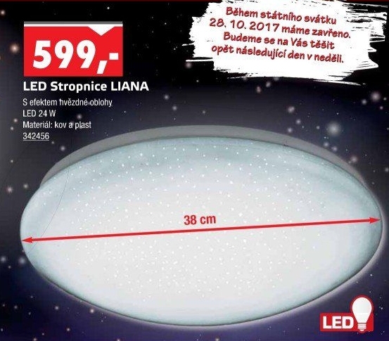 Stropní svítidlo Liana Rabalux
