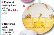 Závěsné svítidlo dětské Shepherd Rabalux