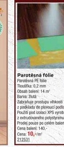 Parotěsná PE fólie Hopa