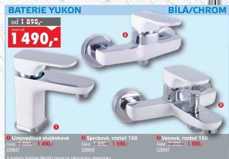 Umyvadlová baterie stojánková Yukon Ravslezák