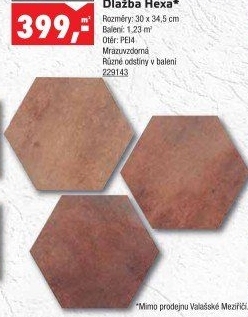 Dlažba Hexa Anytrade