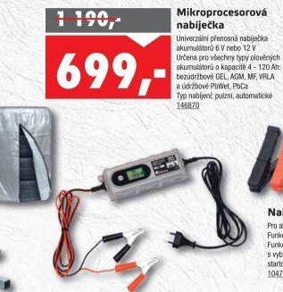 Nabíječka s mikroprocesorem Compass