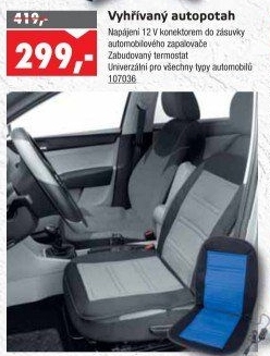 Vyhřívaný potah do auta Compass