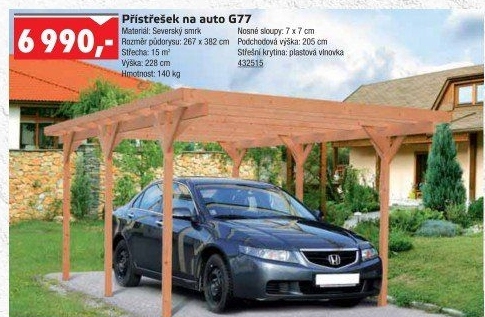 Garážový přístřešek G77