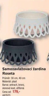 Samozavlažovací žardina Roseta
