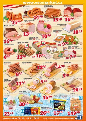 akční leták ESO MARKET 25.10.2017-5.11.2017