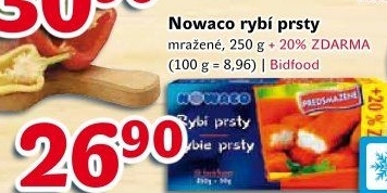 Rybí prsty předsmažené mražené Nowaco