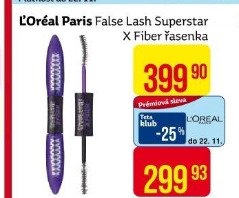 Řasenka False Lash Superstar XFiber L'Oréal