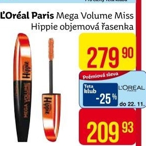 Řasenka Mega Volume Miss Manga Hippie L'Oréal