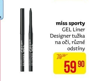 Oční linky gelové Studio Lash Designer Miss Sporty