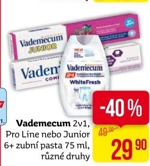 Pasty na zuby 2v1 Vademecum