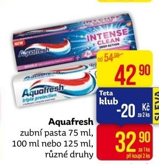 Pasta na zuby Aquafresh