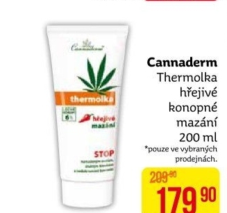 Mazání konopné hřejivé Thermolka Cannaderm