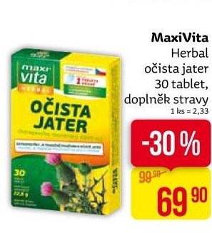 Doplněk stravy očista jater Herbal MaxiVita