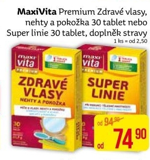 Doplněk stravy Zdravé vlasy Maxivita Premium