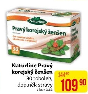Doplněk stravy Ženšen pravý korejský Naturline