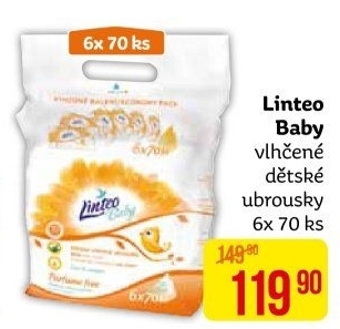 Vlhčené ubrousky dětské Linteo Baby