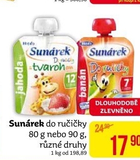 Příkrmy Do ručičky Sunárek