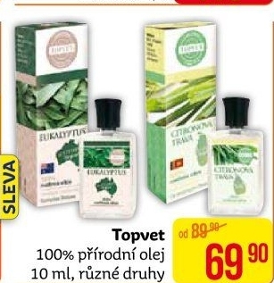Přírodní olej Topvet