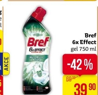 Čistič WC gelový 6x Effect Total Protection Bref