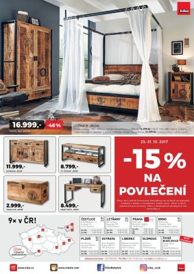 akční leták Kika nábytek 25.10.2017-16.11.2017