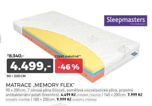 Matrace MEMORY FLEX
