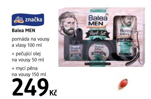 Dárková kazeta pánská na vousy a vlasy Men Balea