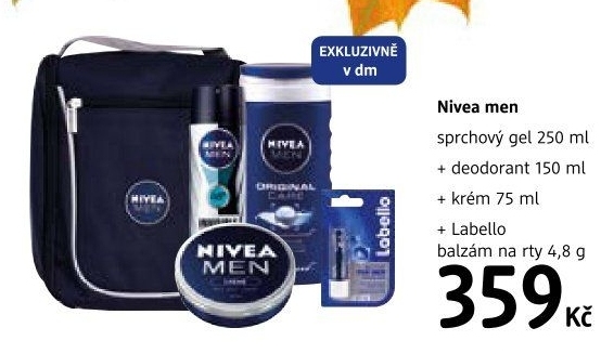 Taška dárková pánská Men Nivea