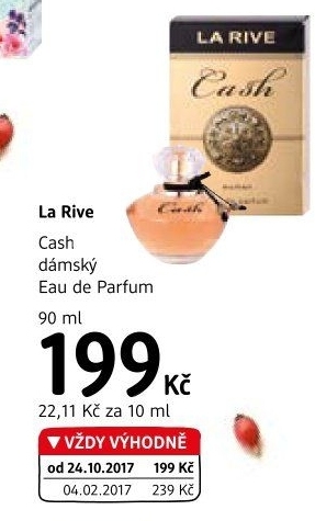Parfémovaná voda dámská Cash La Rive