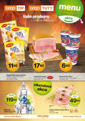 akční leták COOP 25.10.2017-7.11.2017