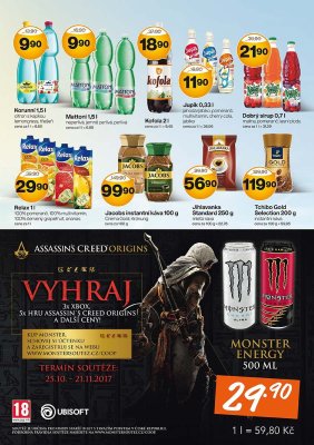 akční leták COOP 25.10.2017-7.11.2017