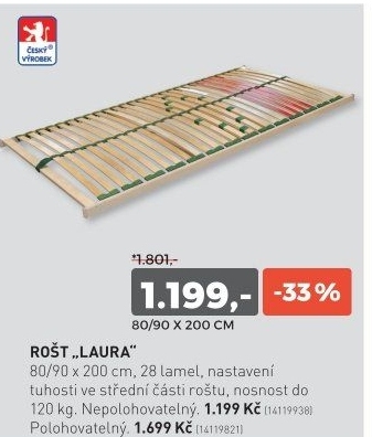 Lamelový rošt LAURA