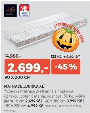 Matrace DORKA XL