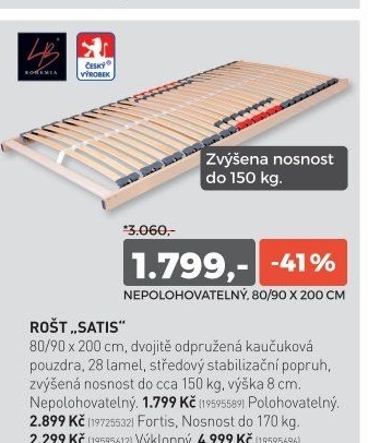 Lamelový rošt SATIS