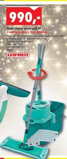 Mop set extra soft M Twist Clean Leifheit