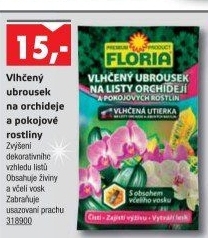 Vlhčený ubrousek na orchideje a pokojové rostliny Floria