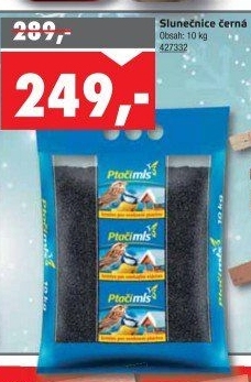 Krmivo pro ptáky slunečnice černá Ptačí mls