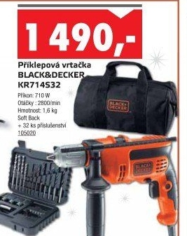 Příklepová vrtačka Black&amp