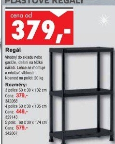 Plastový regál