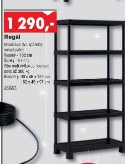 Plastový regál