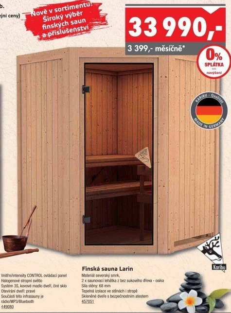 Finská sauna Karibu Larin