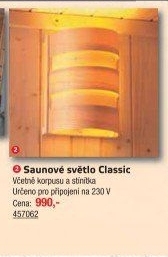 Saunové světlo Classic