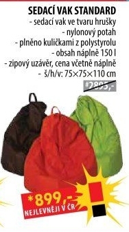 Sedací vak STANDARD světle zelený V15