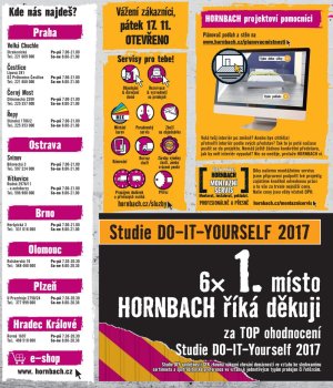 akční leták Hornbach 1.11.2017-28.11.2017