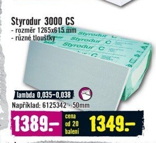 Extrudovaný polystyren Isover Styrodur