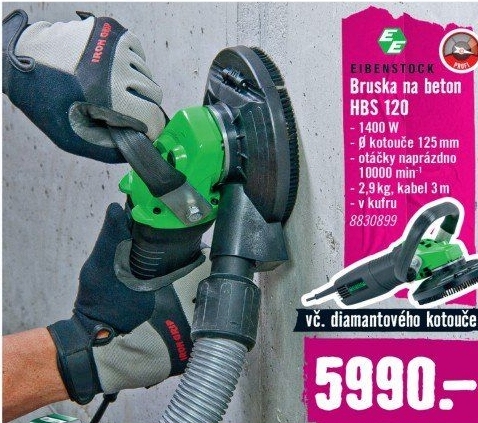 Bruska na beton Eibenstock HBS 120