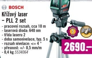 Laserový měřič Bosch PLL 2