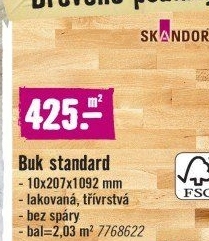 Dřevěná podlaha Skandor