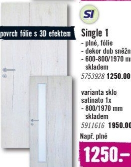 Interiérové dveře Single
